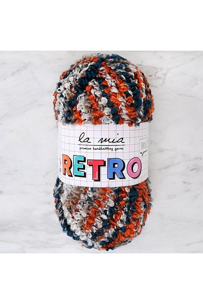 LA MİA YARNS La Mia Retro Marbled Hand Knitting Yarn - Lm2602