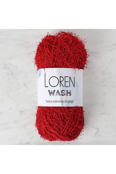SAVA HOME COLLECTİON Loren Wash Red Hand Knitted Yarn - R003 - 34027