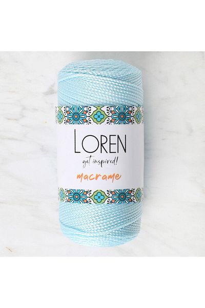 SAVA HOME COLLECTİON Loren Macrame Baby Blue Πλεκτό Σχοινί - Rm 0221 - 34354