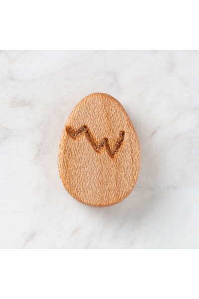 Twin Store خرز خشبي عضوي على شكل بيضة من هوبي بيبي - F