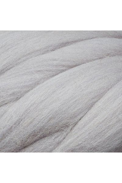 SAVA HOME COLLECTİON La Mia Jumbo Grey Giant Wool Πλεκτό Χειροποίητο Σχοινί - J4