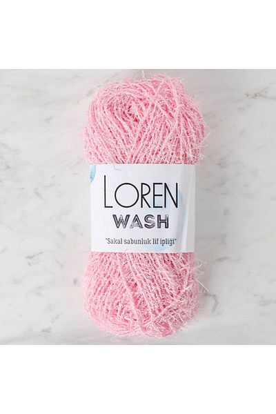SAVA HOME COLLECTİON Loren Wash Baby Pink Πλεκτό Κλωστή - R094 - 34022