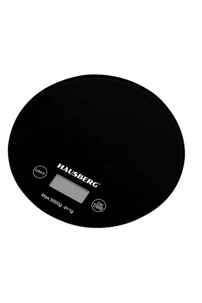 Hausberg Μαύρη ζυγαριά κουζίνας Hb-6010
