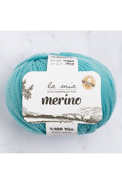 SAVA HOME COLLECTİON Πράσινο πλεκτό νήμα La Mia Merino - L053 - 33794