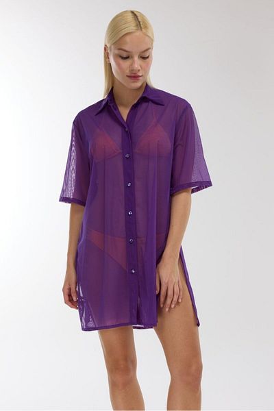 AYYILDIZ 3812 Purple Beach Dress