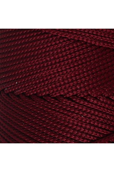 SAVA HOME COLLECTİON Loren Polyester Soft Macrame Claret Red Πλεκτό Χειροποίητο Σχοινί - Lm039 - 34444