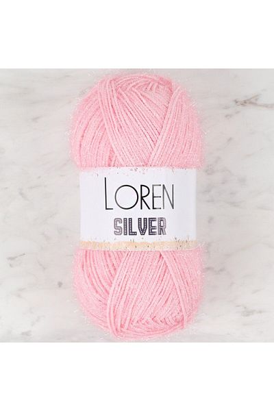 SAVA HOME COLLECTİON Loren Silver Powder Pink Πλεκτό νήμα - RS0013 - 34074