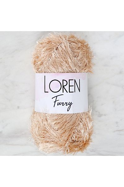 SAVA HOME COLLECTİON Loren Furry Beige Πλεκτό Σχοινί Χεριού - RF100