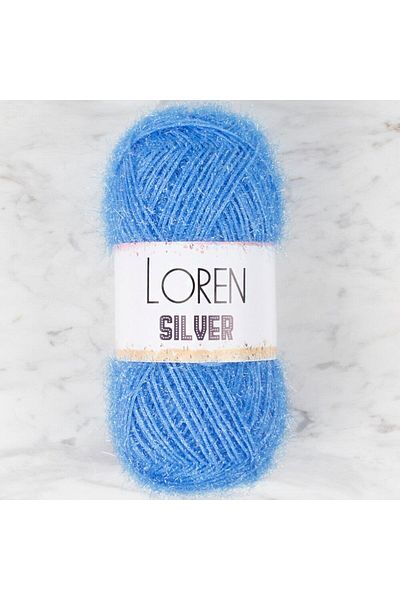 SAVA HOME COLLECTİON Прежда за ръчно плетене Loren Silver, светлосиня - RS0007 - 34091