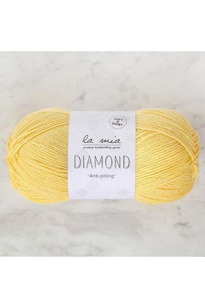 SAVA HOME COLLECTİON La Mia Diamond Yellow Hand Knitted Twine - L160 - 33734