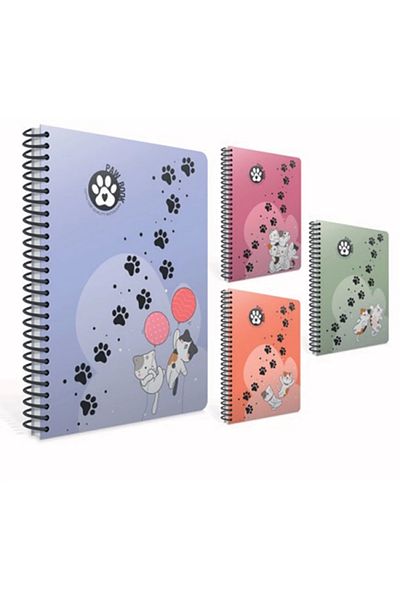 Gıpta GIPTA PAW SPIRALLY A4 80YP CHECKED NOTEBOOK - 7072