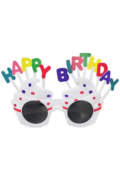 Patladı Gitti Happy Birthday White Party Glasses