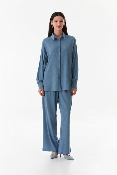 Fulla Moda Set dublu din țesătură înfășurată cu guler de cămașă Fullamodest