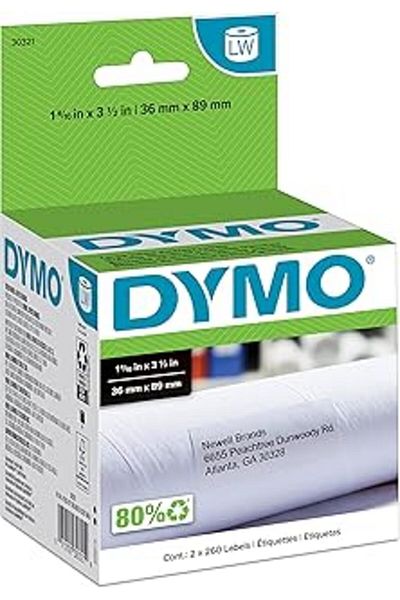 Siloin Lw Large Mailing Address Labels for Dymo Labelwriter Label Printers, White, 1-4/10'' X 3-1/2''