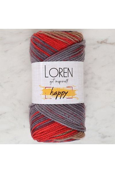SAVA HOME COLLECTİON Loren Happy Ebruli Πλεκτό Κλωστή - RH006 - 34291