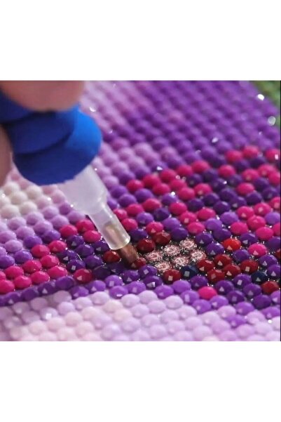 OZN AKSESUAR Painting Set (Tabak, Kalem ve Mum) - Elmaslı Goblen, Mozaik Tablo için Özel Alet, Aksesuar