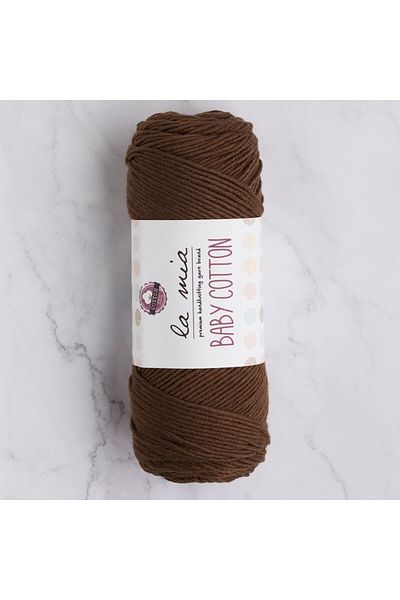 Ethab Ticaret La Mia Baby Cotton Brown Hand Knitting Lanyard - L005 - 33633