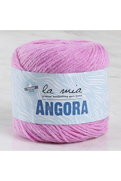 SAVA HOME COLLECTİON La Mia Angora 50gr Ροζ Πλεκτό Νήμα - L107 - 33800