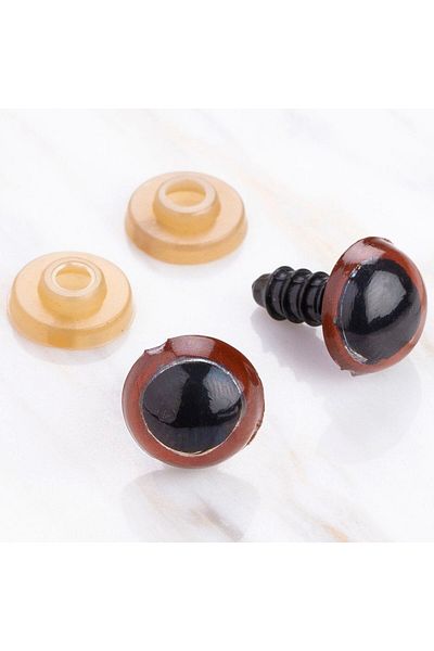 SAVA HOME COLLECTİON Loren 12 mm Καφέ 5 Ζεύγη Μάτι Amigurumi