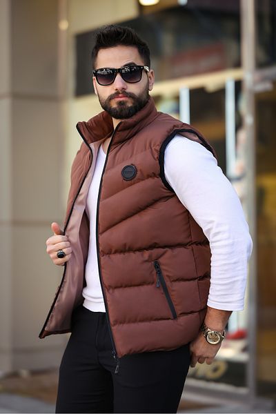 S&M CLOTHİNG НОВ СЕЗОН ВОДОУСТОЙЧИВА ПУХНА ЖИЛЕТКА С ДЕТАЙЛИ ЗА ТАКЕЛА