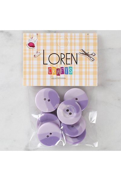 SAVA HOME COLLECTİON Loren Crafts 8 κουμπιά μωβ - 1136
