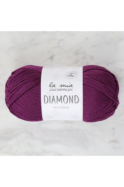 SAVA HOME COLLECTİON La Mia Diamond Dark Purple Πλεκτό Κλωστή - L019 - 34261