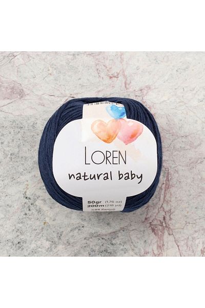 SAVA HOME COLLECTİON Loren Natural Baby Navy Blue Χειροποίητο Πλεκτό Σχοινί - R005 - 33940
