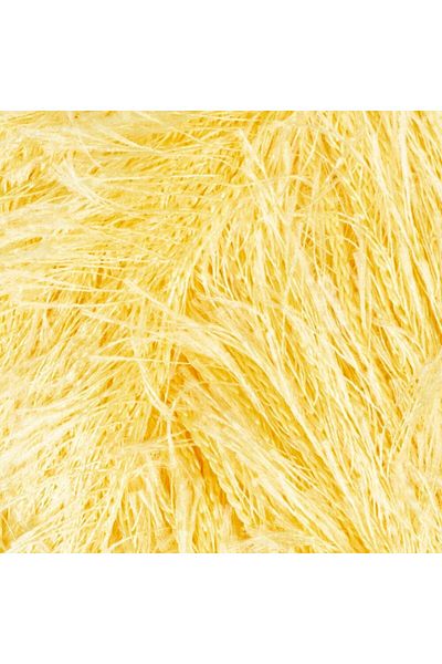 SAVA HOME COLLECTİON Loren Furry Yellow Hand Knitted Yarn - RF048 - 34059