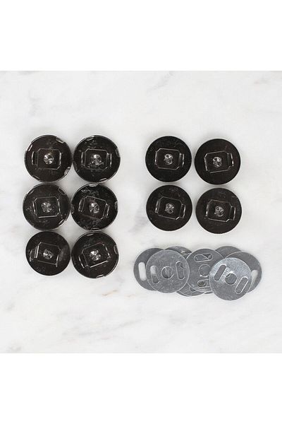 shop Loren Magnetic Anthracite Metal 5-Piece Snap