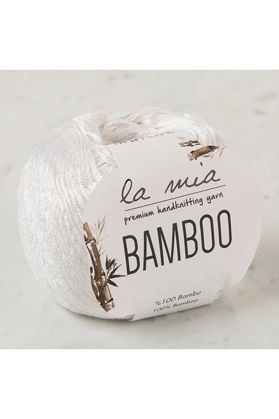 Ethab Ticaret La Mia Bamboo White Hand Knitting Lanyard - L001 - 33847