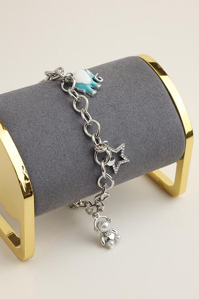 Modex Elephant Star Child Figured Chain Bracelet (17+5cm)