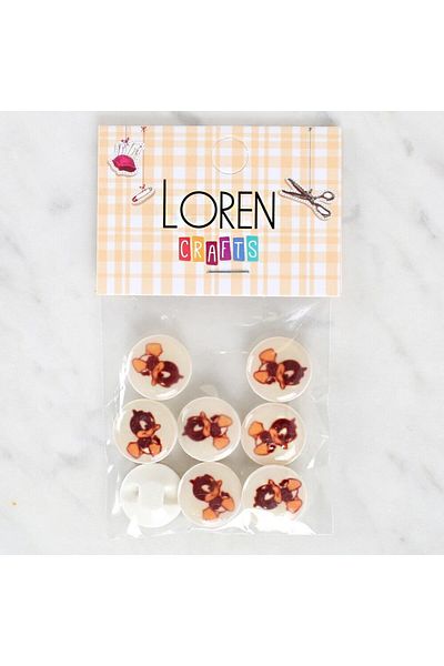 shop Loren Crafts 8-Piece Duck Button - 1201