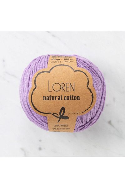 SAVA HOME COLLECTİON Loren Natural Cotton Lilac Πλεκτό Σχοινί - R020 - 33920