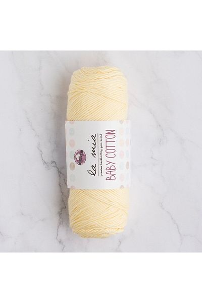 SAVA HOME COLLECTİON La Mia Baby - Жълта памучна прежда за ръчно плетене - L028 - 33626