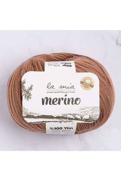 SAVA HOME COLLECTİON La Mia Merino Brown Πλεκτό Χειροποίητο Σχοινί - L137 - 33795