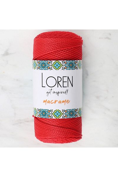 SAVA HOME COLLECTİON Loren Macrame Κόκκινο Πλεκτό Σχοινί - RM 0100 - 34334