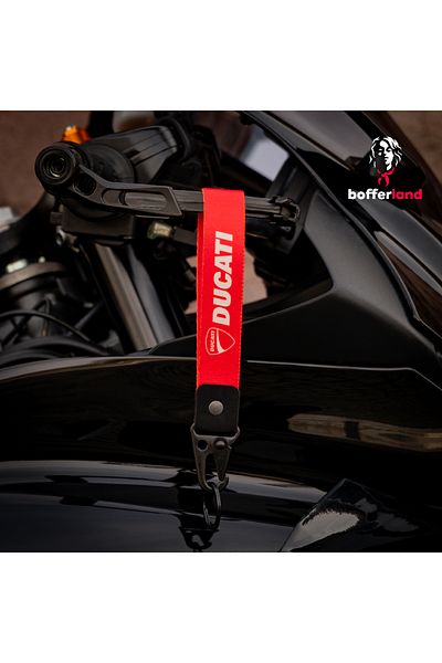 bofferland Ride Tag Motorcycle Automobile Fabric Hook Keychain 52