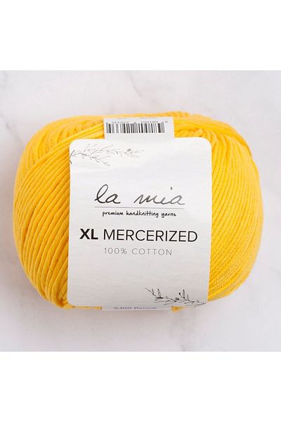 SAVA HOME COLLECTİON La Mia XL Mercerized Σκούρο Κίτρινο Πλεκτό Χειροποίητο Σχοινί - 181 - 33771