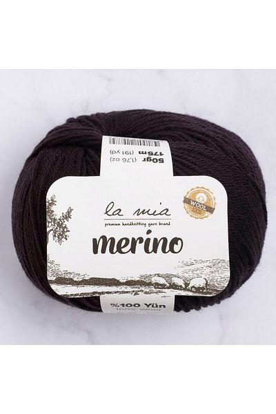 shop La Mia Merino Black Hand Knitting Lanyard - L006 - 33790