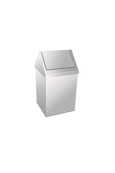 Palex Chrome Roof Lid Trash Can 54 Liters