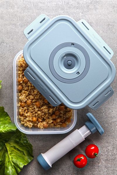 Nandy Home Set of 5 Storage Containers That Can Be Used in Microwave and Freezer with Vacuum Apparatus