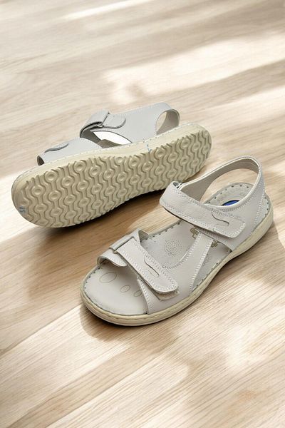 ISPARTALILAR 088 Heel Gel Full Orthopedic Sole Γνήσιο δέρμα Ανδρικά Σανδάλια Velcro Σανδάλια