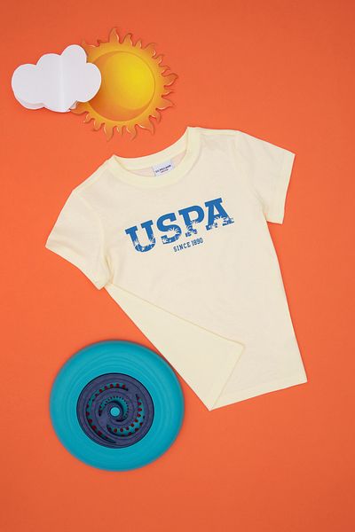 U.S. Polo Assn. Boy's Lemon Basic Crew Neck T-Shirt 50306512-Vr035