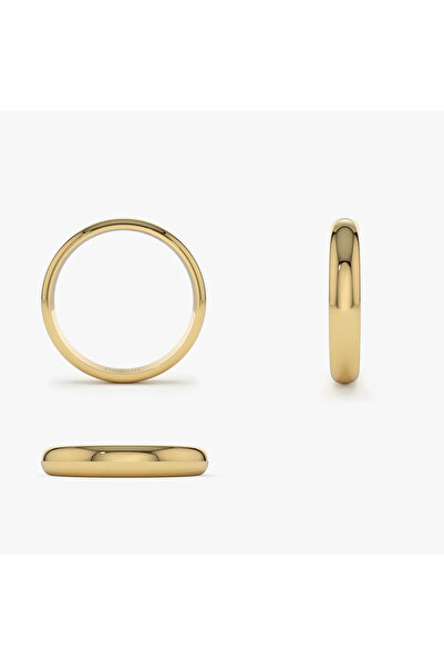 Üresinler Kuyumculuk 3MM Klasik 22 Ayar Altın Alyans İç Dış Bombeli