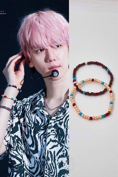 KRIMO Kpop Exo Baekhyun Beaded Bracelet Set