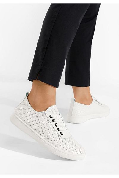 B T Shoes Pantofi casual dama Calista V2 albi