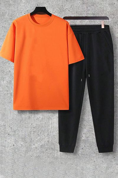 uyguntarz Unisex 2-Piece Los Angles Printed Tracksuit Set
