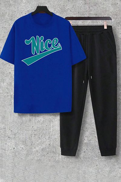 uyguntarz Unisex 2-Piece Los Angles Printed Tracksuit Set