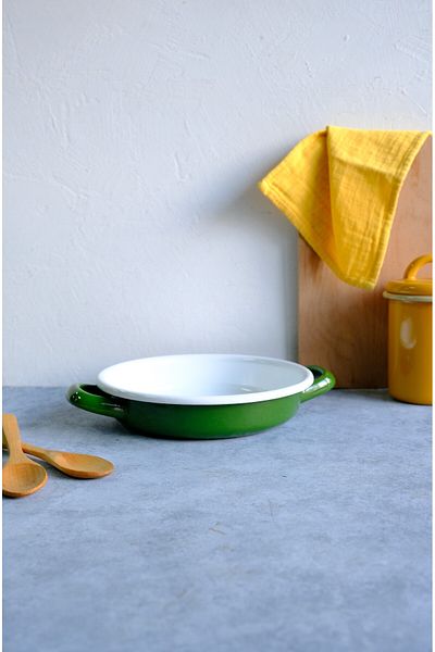 Elifle 18 cm Double Handle Egg Sahanı - Enameled Sahanı Healthy Omelet Pan