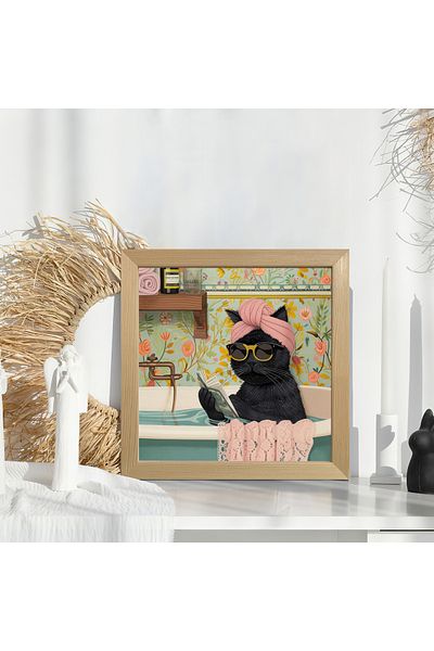 HOMEPACK Единична картина с дървена рамка, единичен плакат, картина KTC/023